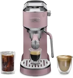 De'Longhi Dedica Duo Compact Espresso Machine - Stainless Steel Coffee Maker with Milk Frother Wand- for Espresso, Cold Brew, Hot & Iced Coffee, Cappuccinos, Lattes & Home Barista Brewing