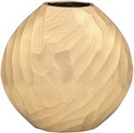 Flower Vase for Home Decor – Modern Hammered Metal Accent, Decorative Centerpiece for Floral Arrangements on Dining Table, Coffee Table, or Office, Stylish Home Accessories – 10", Gold