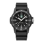 Luminox G Collection Sea Bass Carbonox X2.2001 Mens Watch 44mm - Divers Watch with Black Case/Band/Dial White Numbers Date Function 100m Water Resistant