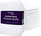 Avalon Kitchen Flour Sack Dish Towels (Value Pack of 15) – 28x28 inches – Made from 100% Ring-Spun Cotton – Lint Free with High Absorbency, Durability. Tea, Table, Cleaning, Drying - Multipurpose use