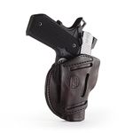 1791 GUNLEATHER 3-Way 1911 Holster - Ambidexterous OWB CCW Holster - Right or Left Handed Leather Gun Holster - Fits All 1911 Including Sig, Colt, Kimber, Ruger, Browning, Taurus and Remmington