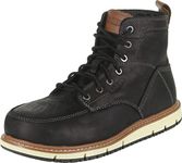 KEEN Utility Men's San Jose 6inch Alloy Toe Wedge Work Boots, Black/Caramel Cafe, 9.5 Wide