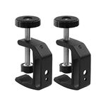 LEADRISE Universal C-Clamp With 1/4 And 3/8 Thread Hole For Desktop Mount Holder LCD Monitor Flash Desks Carts Benches Worktables (2)