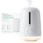 Frida Baby 3-in-1 XL Top Fill Humidifier for Bedroom, Cold & Flu Relief, 6L Tank Cool Mist Humidifier for Large Rooms + Diffuser, Nightlight, Auto Shut-Off, Quiet, Carry Handle, Essential Oil Diffuser