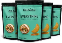 Craize Everything Crisps | Gluten Free, Vegan, Kosher, Toasted Corn Crackers | 4 pack, 4 oz each