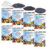 KomeStone Rock Tumbler Grits Kit, 8 Bags, Compatible with Any Rocks and Rock Tumblers