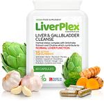 LiverPlex - 15 Day Liver Cleanse Detox and Repair Complex - Herbal Liver and Gallbladder Support Supplement with Choline, Artichoke, Garlic, Liquorice, Fennel, Turmeric, Ginger - 60 Vegan Capsules