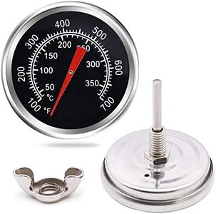 Grill Thermometer Temperature Gauge Replacement Parts for Chargriller 5050, 5650, Temp Gauge Heat Indicator for Charbroil 463251414, 463250212.