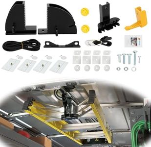 Van Interior Ladder Storage System Utilizes Overhead and Interior Sidewall Space,Alloy Steel Material, Includes System and Mounting Kit; Ladder Rack for Van, Trailers,or Truck Caps