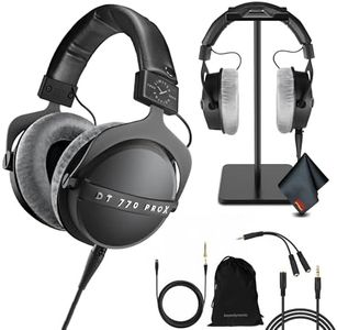 beyerdynamic DT 770 Pro X Limited Edition On-Ear Headphones Bundle with Headphone Splitter + Stereo Plug/Jack M/F Cable + 6Ave Microfiber Cleaning Cloth + Studio Headset Stand