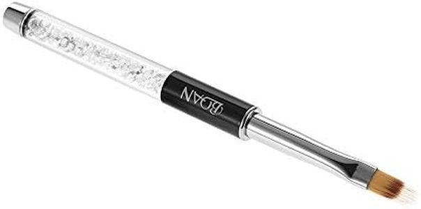 Anself UV Gel Nail Ombre Brosse Nylon Cheveux Strass Poignée Brosses Professionnel Nail Art Outils, Nail Art Stylo de Gel UV Peinture Brush Nail Art Gradient Pinceau Acrylique