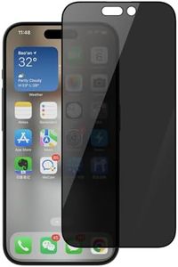 Philips Privacy Glass Screen Protector Film For Apple iPhone 15 Pro Max Black