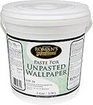 ROMAN Wheat-Based Wallpaper Paste Adhesive for Delicate Materials, Superior Wet Tack, Easy Application and Cleanup, Clear, GH-34 (1 Gallon - 180 sq. ft)