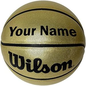 WILSON Customized Personalized NCAA Black and Gold Basketball Official Size 29.5"