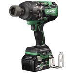 HIKOKI Wr36Dgkrz 36V Cordless Impact Fixed Square Wrench, Brushless Motor, With Nut Busting Torque 2000Nm, 12.7Mm Square Drive, 0-2500Ipm, 3.9 Kg, 2 Batteries, Charger & Carry Case Included