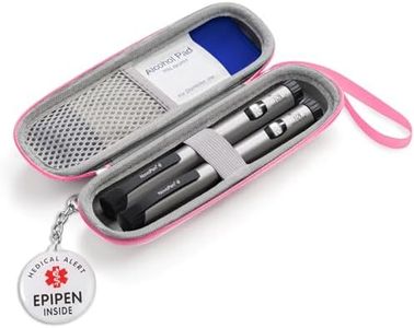 sijidou Insulin Cooler Travel Case, Portable Insulin Travail Case, Insulin Cooling Case Insulated Organizer for Insulin Pens，Includes EPIPEN INSIDE Tag and NFC Can Edit Business Cards (Pink)