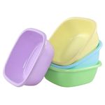 Labily Set of 4 Plastic Wash Basin, Dish Pan, Camping Washing Tub, 8 L