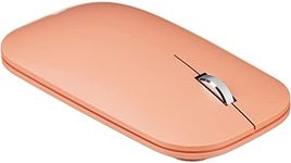 Microsoft Mobile Mouse - Peach. Comfortable Right/Left Hand Use with Metal Scroll Wheel, Wireless, Bluetooth for PC/Laptop/Desktop, works with Mac/Windows 8/10/11 Computers