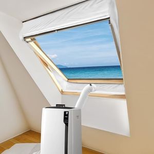 AOUQEE kit calfeutrage climatiseur, kit fenetre climatiseur mobile, kit de fenêtre de climatiseur portable pour unité de climatiseur mobile 190x50cm