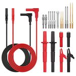 AMTOVL Multi Test Leads Kit, AMTOVL 21 in-1 Electrical Multimeter Test Lead with Alligator Clips, Test Probe, Spring Grabber,Banana Plug - Volt Meter Leads for Voltage Circuit Tester