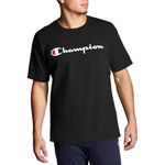 Champion Men's Classic Jersey Graphic T-Shirt Shirt, Black, X Large