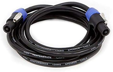 Monoprice 10ft 12AWG 2-conductor Speakon Type NL4FC Female to Speakon Type NL4FC Female Cable