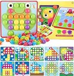 58 Pcs Button Art Toys for Toddlers