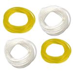 Queta 4 Pack of 1.2 m Fuel Hose Pipe Petrol Hose 3x6mm/3x5mm, 2.5x5mm/2x3.5mm Oil Hose Tube Fuel Line for Chainsaw Blower, Mower Strimmer, Garden Machine, Poulan Craftman Stihl Husqvarna Walbro Zama