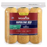 The Wooster Brush Company RR929-9 Super Fab FTP Roller Cover 3/4-Inch Nap, 3-Pack