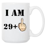 Unique 30th Birthday Gift for Women Men Brother Sister Husband Wife Workmate, Funny 1994 Birthday Gifts Idea for 30 Year Old, Novelty Ceramic Coffee Mugs Tea Cups White 15 Oz