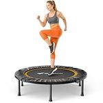 MERACH Mini Trampoline Fitness Adults - 40''/48'' Foldable Trampolines Max Load 330lb, Indoor Trampoline for Exercise Training Quiet