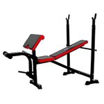 Zorex Fitness ZF-104 Multi bench for Home Gym multipurpose Bench| Adjustable Incline, Decline, Flat Bench| Weightlifting bench| Utility Bench for Full Body Workout | Preacher Curl Bench | Max user Weight 250 Kg