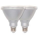 Westinghouse Lighting 5311400 15-Watt (90-Watt Equivalent) PAR38 Flood Dimmable Bright White Indoor/Outdoor Energy Star LED Bulb, Medium Base, 2 Pack