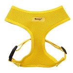 Bunty No Pull Dog Harness Small Dog - Soft, Breathable, Durable and Adjustable Dog, Cat and Puppy Vest Harnesses, Lightweight Anti Pull Dog Harness - Yellow, Back D-Ring, Small