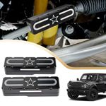 Xomzema 2PCS New Tie Rod Sleeves Aluminum Alloy Tie Rod Brace Accessories for Ford Bronco Base,for Big Bend,for Black Diamond,for Outer Banks,for Badlands,for Wildtrak (non Hoss 3.0) 2021-2023