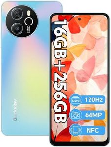 Blackview Shark8 Teléfono Móvil Libres Android 13, 16GB+256GB(TF 1TB) Helio G99 Cámara de 64MP Smartphone, 6.78'' FHD+ 2.4K 120Hz 5000mAh 33W Moviles con Dual 4G Octa-Core, NFC/Huella Digital/GPS