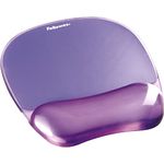 Gel Crystal Transparent Mousepad and Wrist Rest - Purple