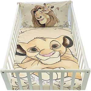 Funda nórdica de 100 x 135 cm y funda de almohada de 40 x 60 cm | Juego de cama de El rey león para cama de 60 x 120 o 70 x 140 cm |Disney