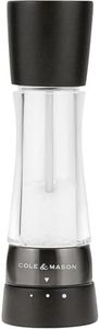 Cole & Mason Derwent Salt Mill - Gourmet Precision Salt Grinder - Refillable Seasoning and Spice Tools - Adjustable Seat, Himalayan and Kosher Salt Grinder Settings - Dark Wood