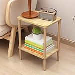 LUCKNOCK Side Table, 2-Tier Solid W