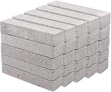 Hatoku 25 Pieces Pumice Stones for Toilet Cleaning, Pumice Scouring Stick Remove Hard Water Ring in Toilet, Pumice Stones for Cleaning, Household, Bath, Kitchen, Pool (5.9 x 1.4 x 0.9 Inches)