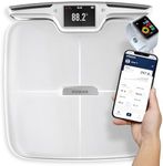 BodyAnalytix Pro - 8 Electrode Smart Scale for Body Weight - Digital Scale with Handles - 56 Metrics - Bathroom Scale with BMI, Body Fat, Muscle Mass Measurements - FSA/HSA Eligible