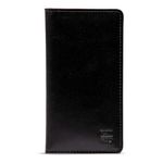 RAW HYD Leather Long Wallet for Men | Black Bifold Checkbook Cover & Great Gift