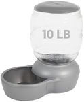 Petmate Replendish Pearl White 10 lb Dog Cat Feeder,Grey, Made in USA