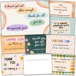 24 Colorful Employee Appreciation Cards with Envelopes - 4 Unique Design Encouragement Cards with Envelopes - Use as Employee Appreciation Gifts or Teacher Thank You Cards for Coworkers - Envelopes