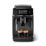 PHILIPS Series 2200 Automatic Espresso Machine, Classic Milk Frother, Intuitive Touch Display, 100% Ceramic Grinders, AquaClean Filter, Matte Black (EP2220/10)