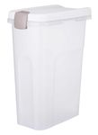 TRIXIE Feed Barrel 25 L/24X51X39cm Transparent-White/White