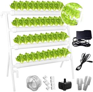 FACTORY4HOME Hydroponic Plant Growing System - Vertical Tower with 36 Pods for Indoor & Outdoor Gardening - Soil-Free Growing Kit for Herbs, Vegetables, Fruits - Eco-Friendly, Compact, and Easy to Use