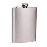 PROTOS INDIA.NET ™ Hip Flask Silver 7Oz 210ml Stainless Steel Silver Hip Flask Whiskey Vodka Wine Alcohol Pocket Bottle for Men and Women