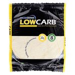 Carbzone Low Carb Fiber Tortilla, Whole Grain Wheat, Quick Meal Prep, High Protein and Vegan-Friendly, 8 Tortillas, 320 Grams (Pack Of 2)